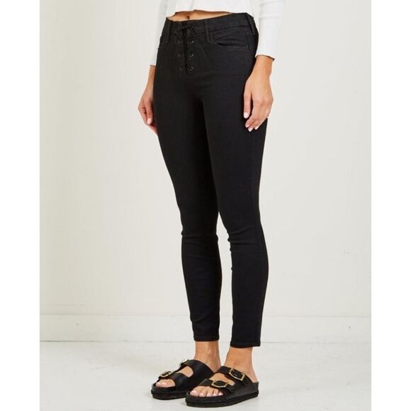 MOTHER The High-Waisted Lace-Up Looker Jean - Picture 2 of 10